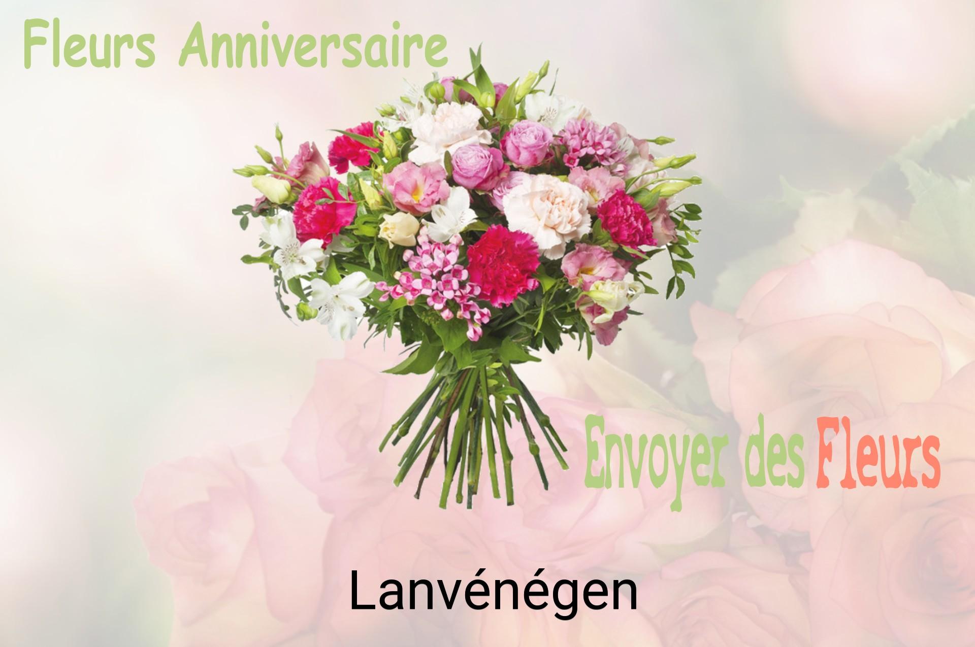 Bouquet de fleurs d’anniversaire livré à Lanvénégen